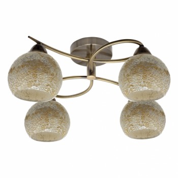 Distribuidor - Lâmpadas Diversas | Lâmpadas Modernas | PLAFÓN TANDIL 4XE14 CUERO 22X39X39 Ref: 122484014